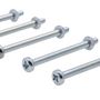 Voir la diapositive 3 :  Vis à métaux zinguée tête cylindrique bombée PZ cruciforme Vissal Ø 6x50 mm  lot de 6 vis+écrou