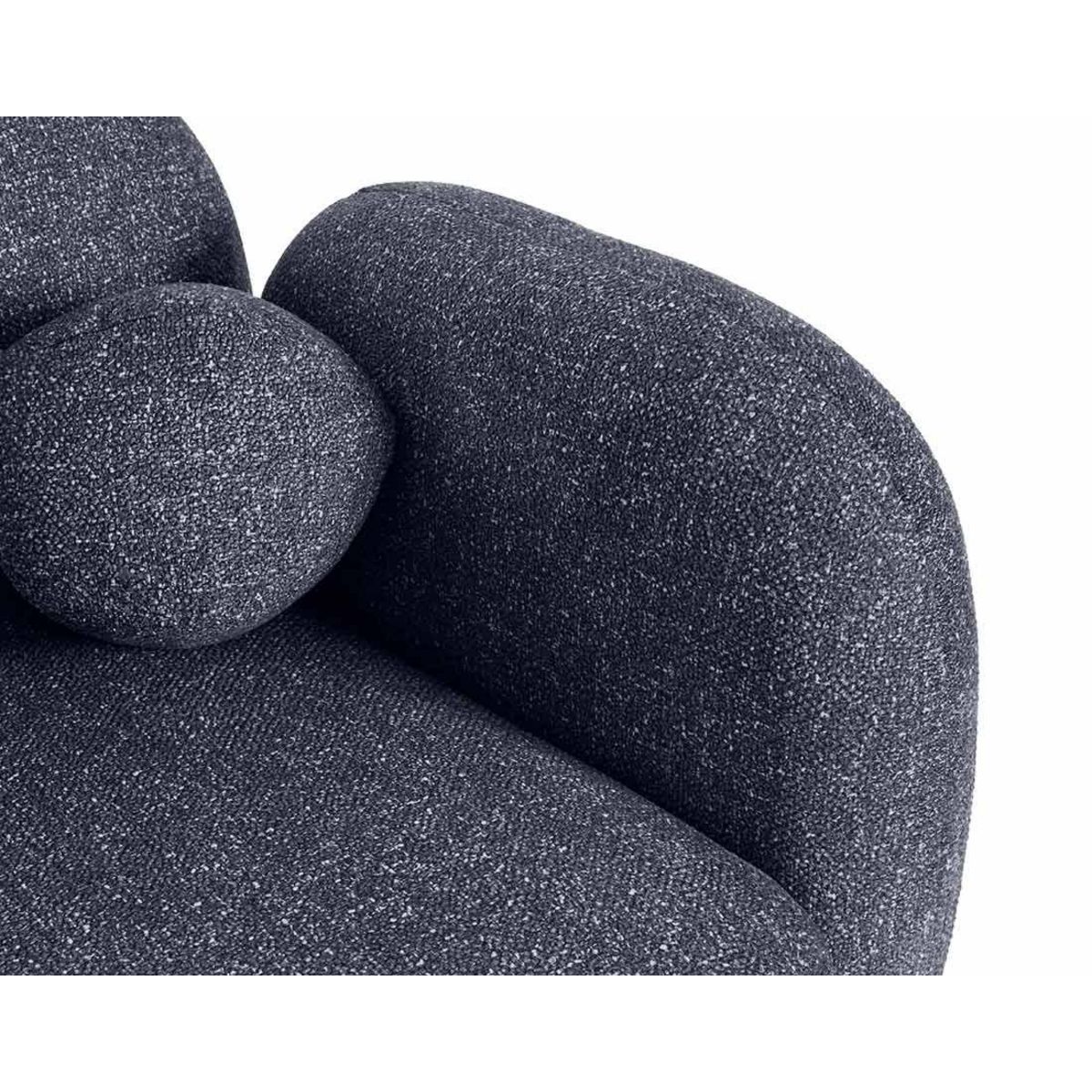 LISA DESIGN Velris - canapé d'angle gauche 3 places en tissu moucheté