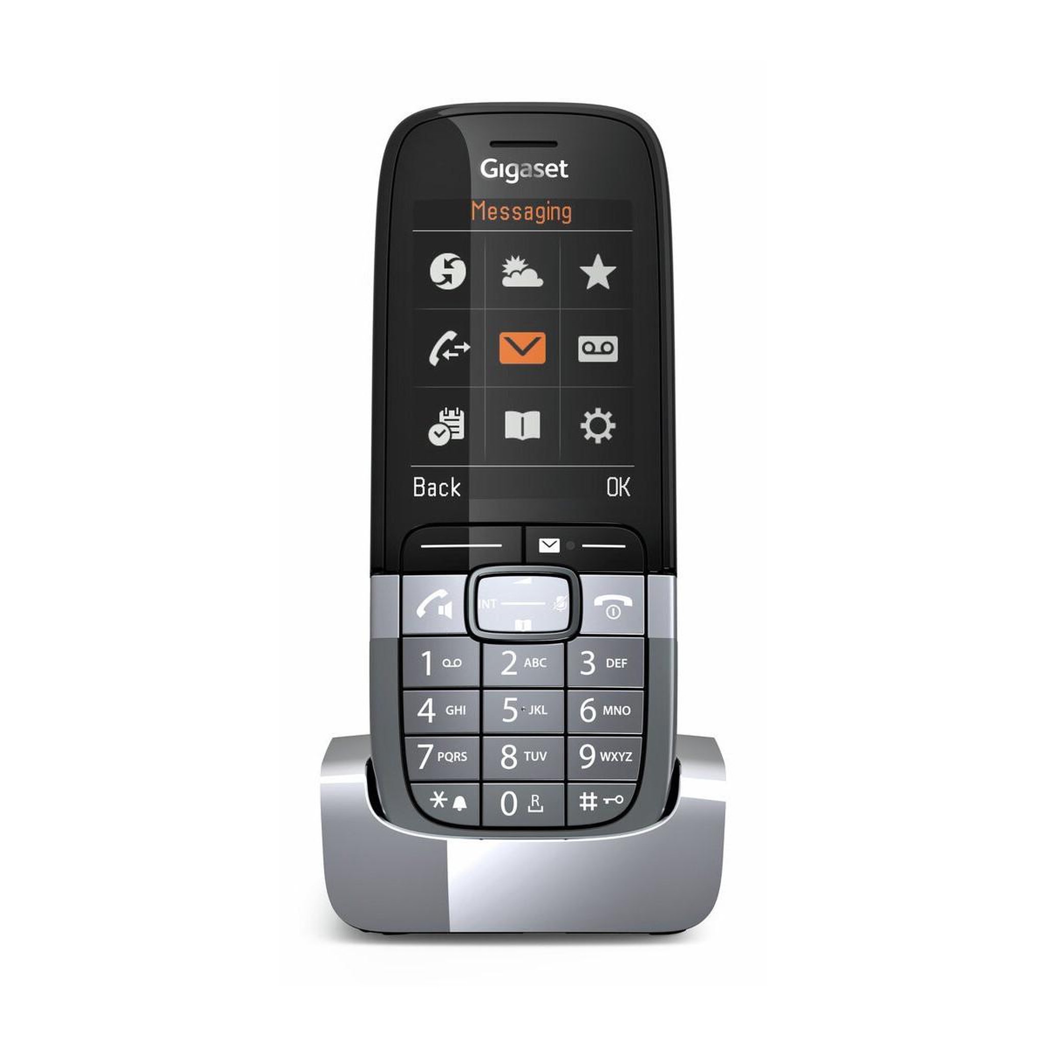 Voir la diapositive 3 : GIGASET Gigaset SL850H Pro Téléphone DECT Identification de l'appelant Titane