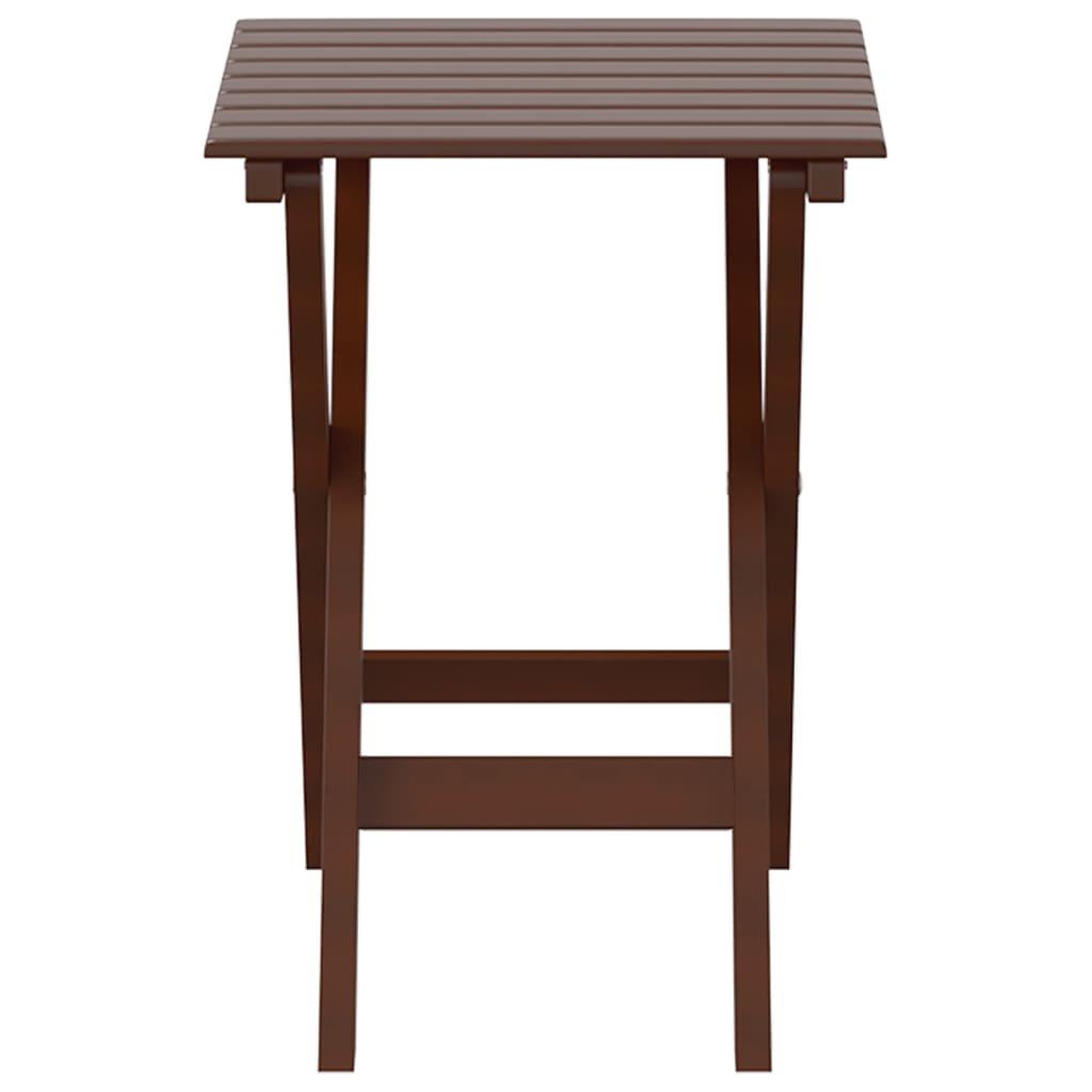 Voir la diapositive 4 : VIDAXL Table d'appoint pliable marron bois de peuplier massif