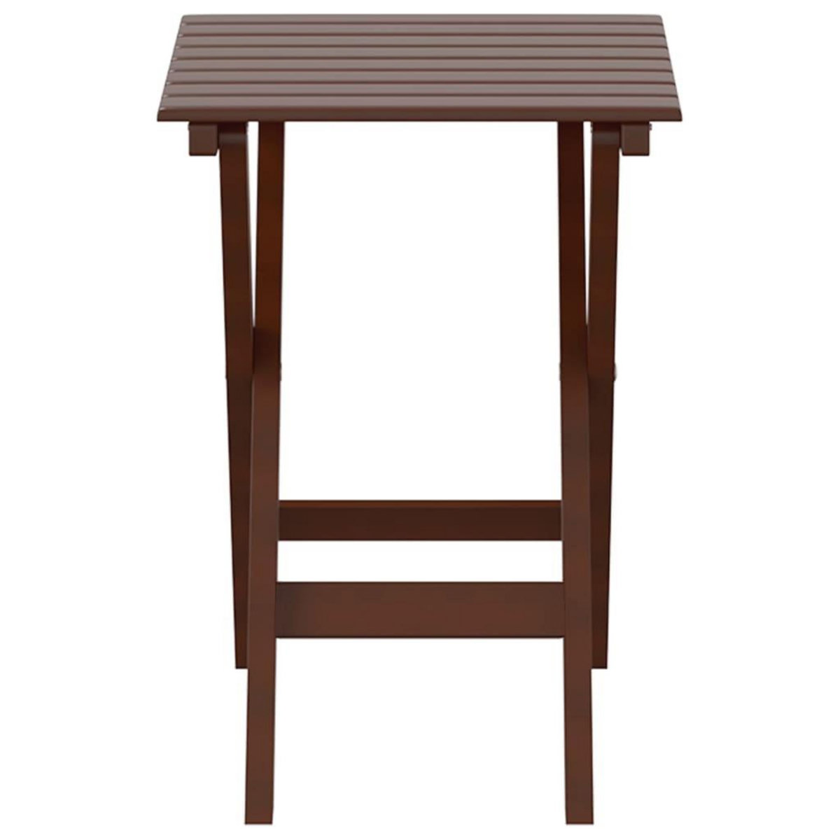 VIDAXL Table d'appoint pliable marron bois de peuplier massif