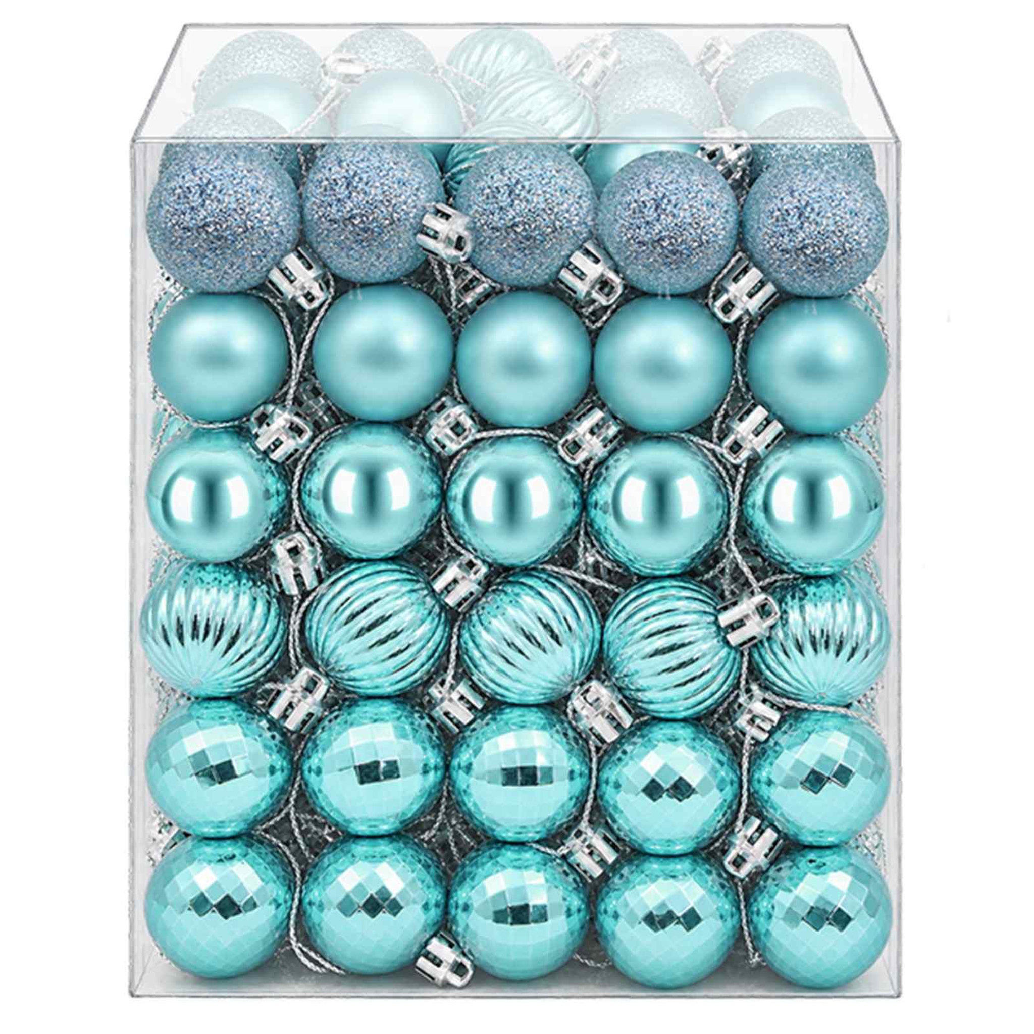 Voir la diapositive 4 : VIDAXL Ensemble de boules de Noël 150 pc Turquoise Diam. 3 cm