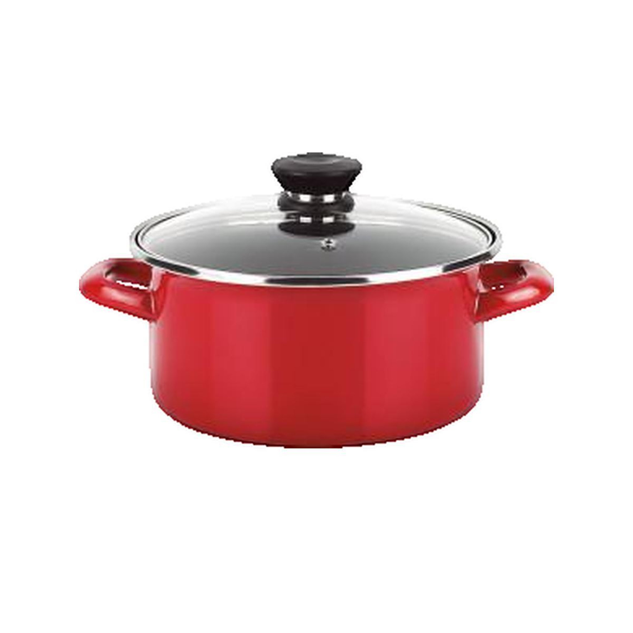 Voir la diapositive 2 : Fagor Casserole Fagor Optimax en acier émaillé rouge
