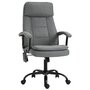 Voir la diapositive 1 : VINSETTO Vinsetto Fauteuil bureau manager massant pivotant hauteur réglable tissu lin gris