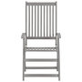 Voir la diapositive 4 : VIDAXL Chaises inclinables de jardin lot de 2 et coussins Bois acacia