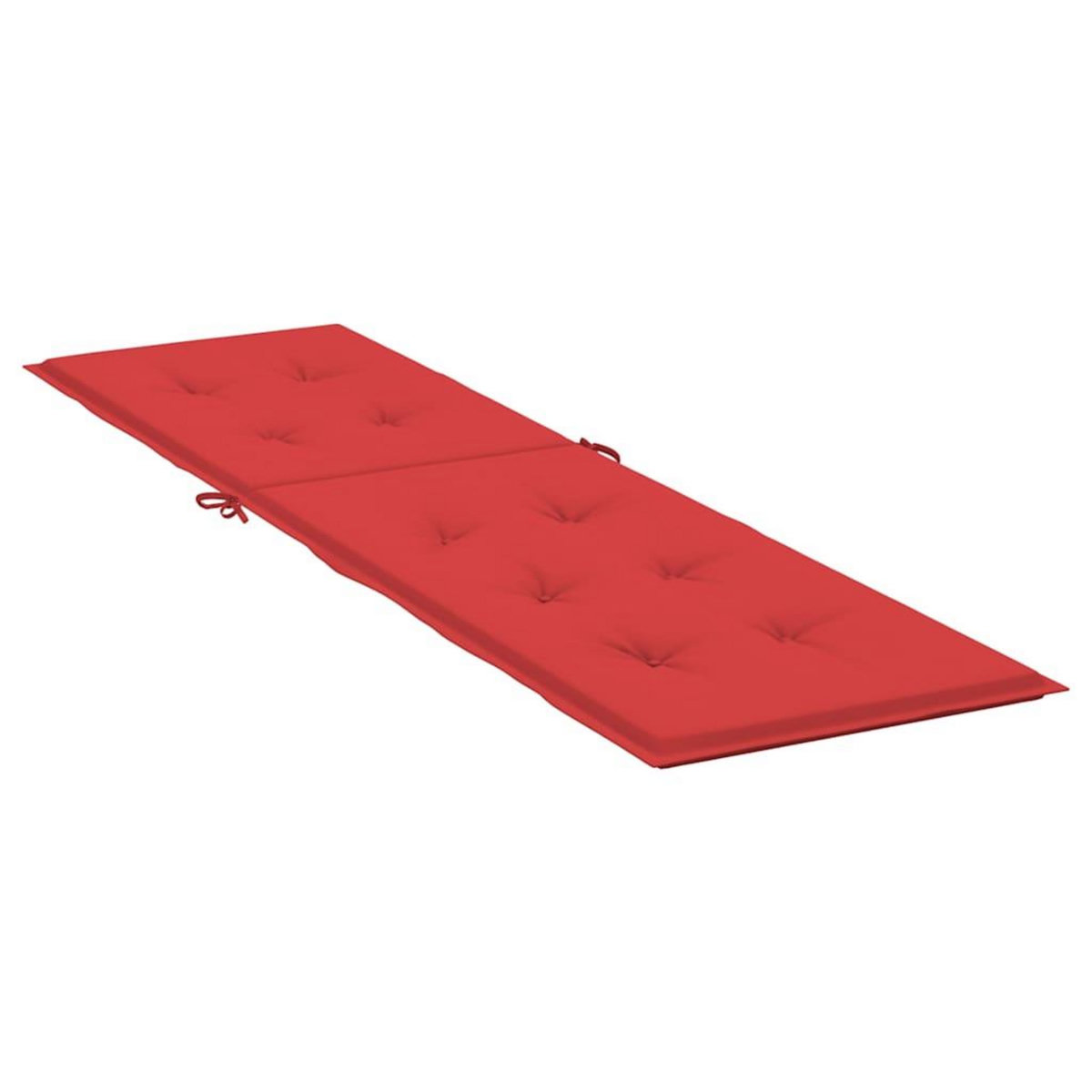 VIDAXL Coussin de chaise de terrasse rouge (75+105)x50x4 cm