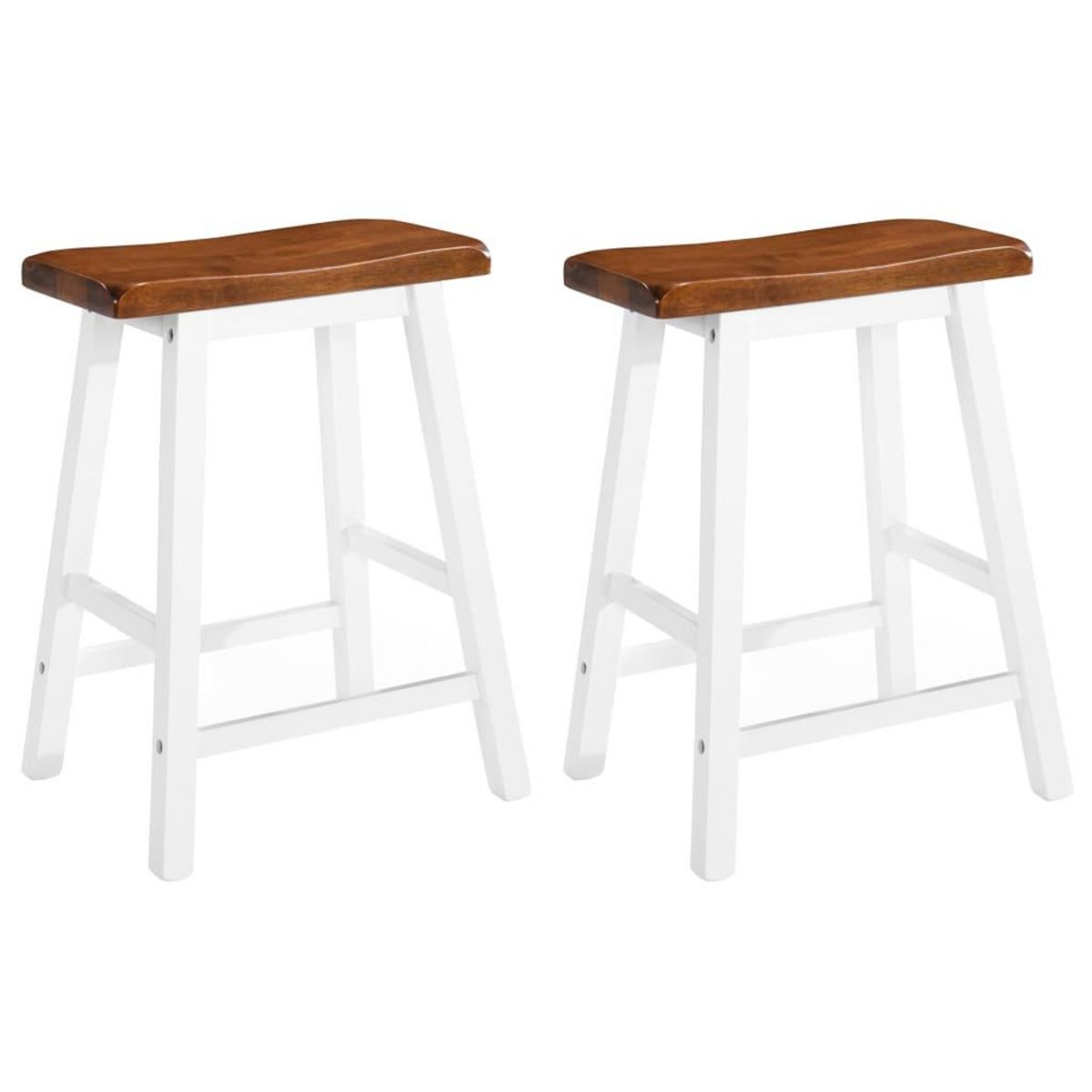 VIDAXL Table de bar et tabouret 3 pcs Bois massif