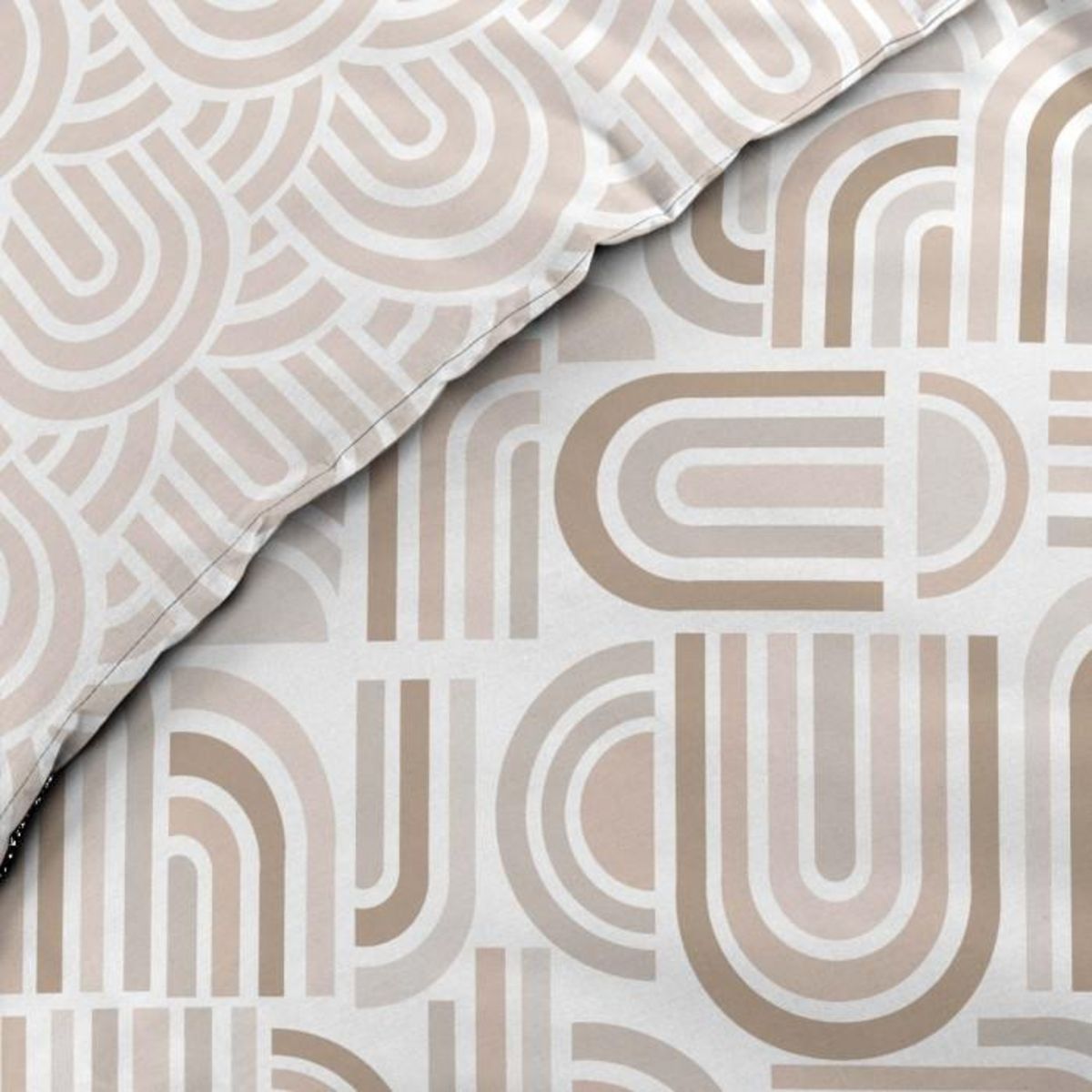 Paris Prix Parure de Lit 3 Pièces  Pandoris  240x220cm Beige