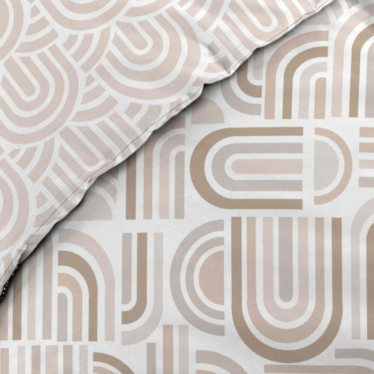 Paris Prix Parure de Lit 3 Pièces  Pandoris  240x220cm Beige