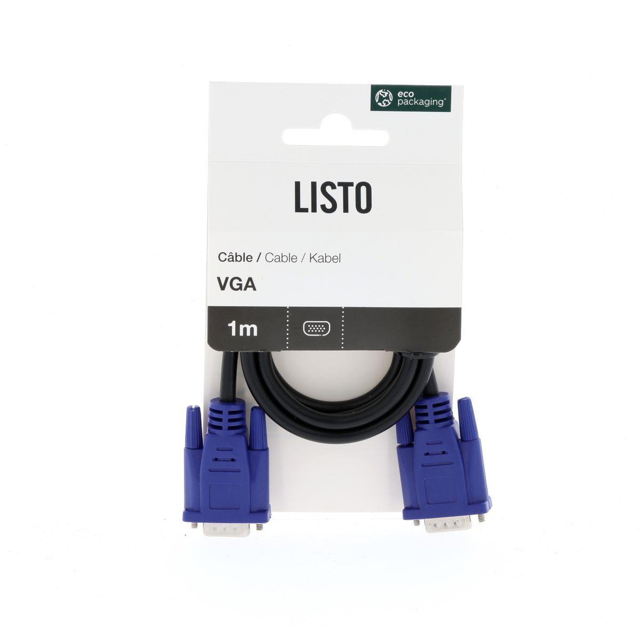 Voir la diapositive 4 : Listo Câble VGA VGA 1M