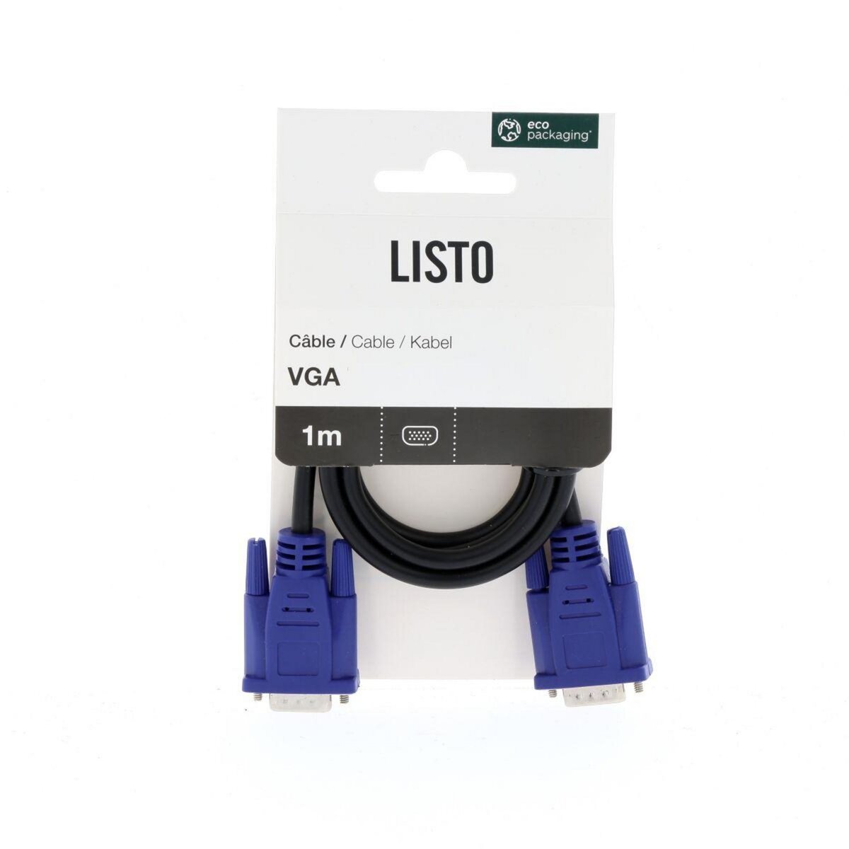 Listo Câble VGA VGA 1M