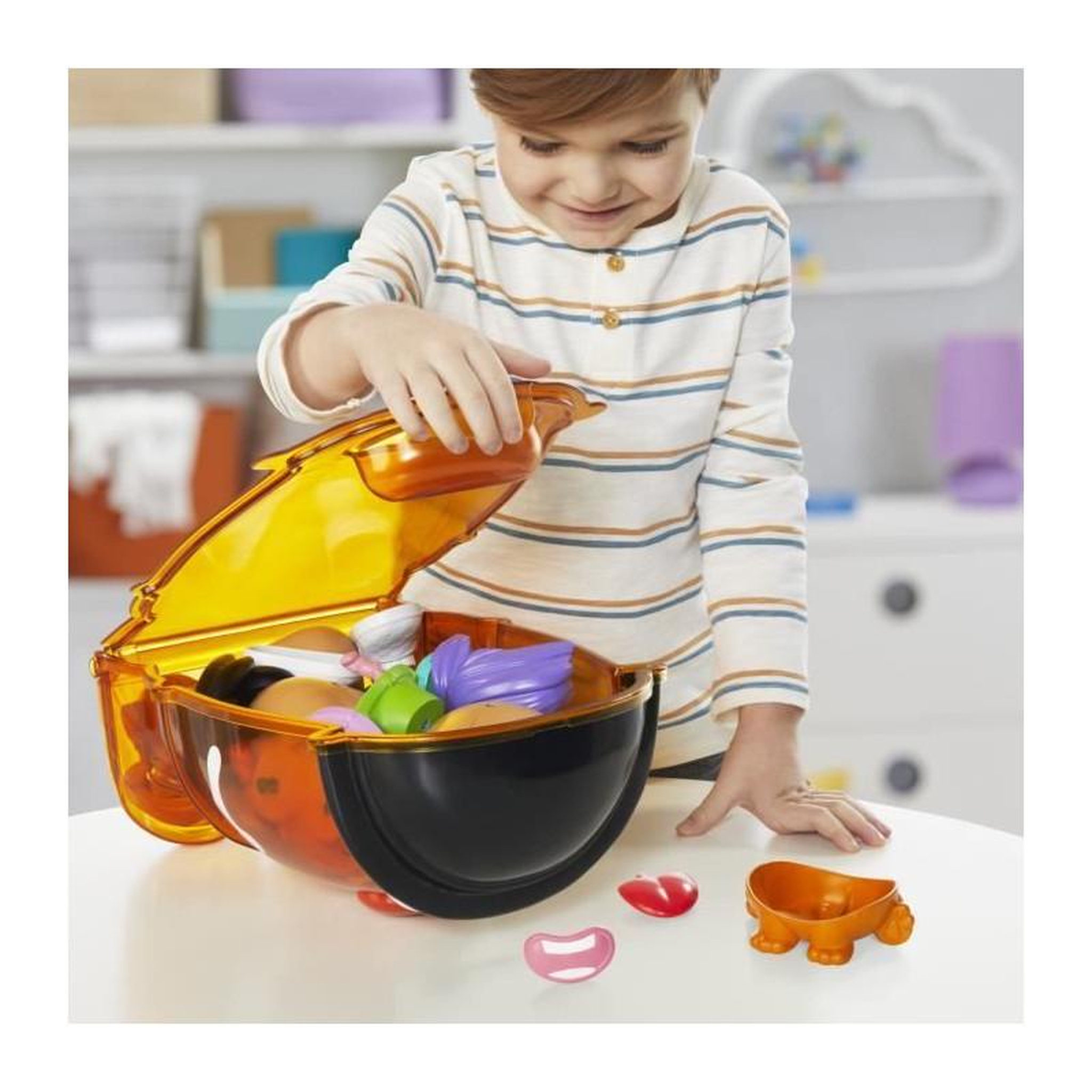 Voir la diapositive 4 : HASBRO Potato Head Méga patate coffret avec 42 pieces dont une boîte de rangement, jouets préscolaires créatifs pour enfants, des
