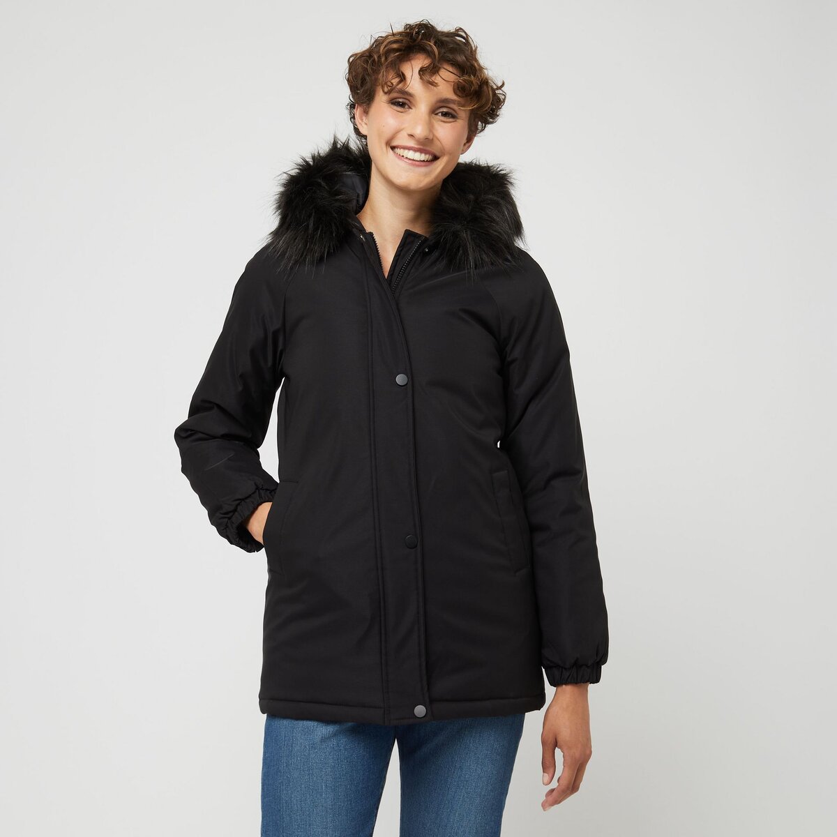 Manteau noir pas online cher