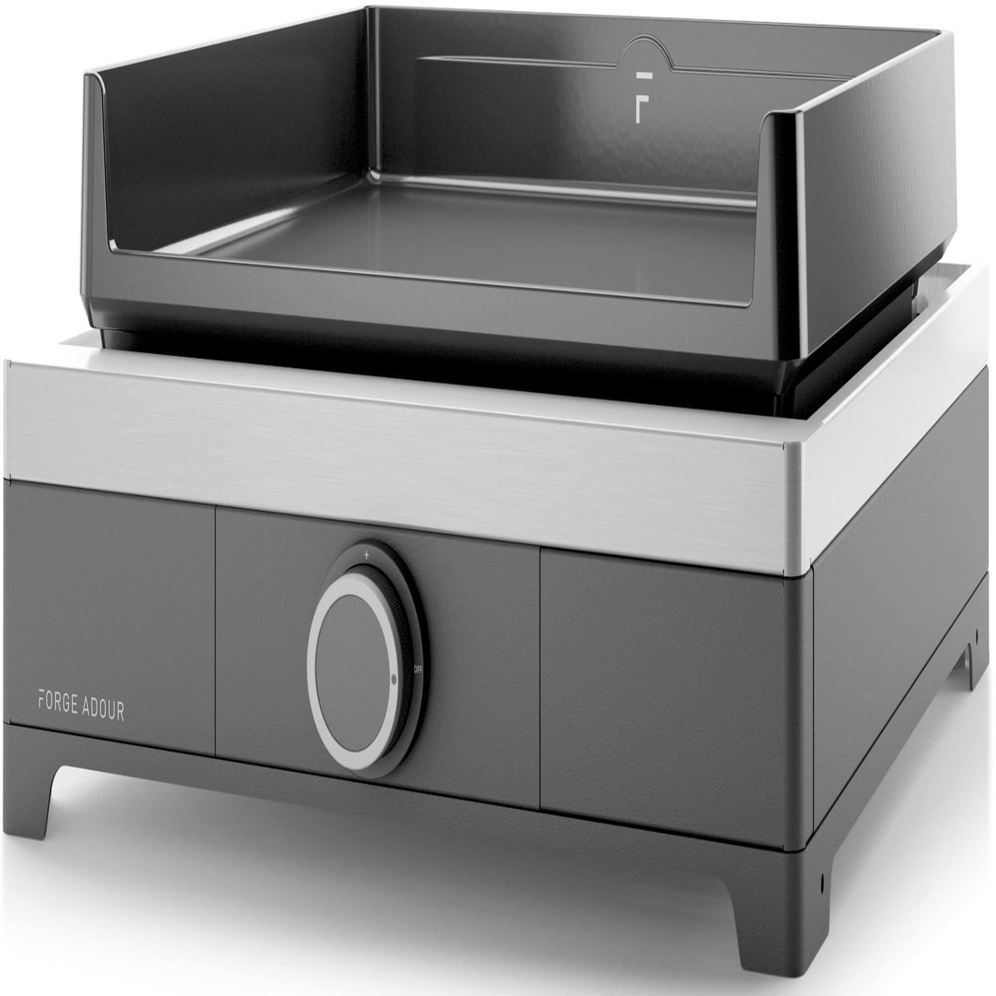 FORGE ADOUR Plancha gaz 3.2kw plaque fonte émaillée 43.5x40.5cm - MODERNG45A