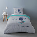 Dourev Housse de couette 140x200 CAPTAIN + 1 taie 100% coton