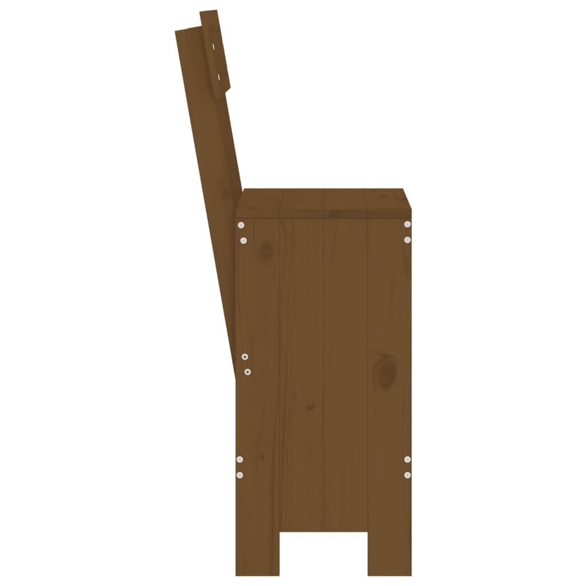 Voir la diapositive 5 : VIDAXL Tabourets lot de 2 marron miel 40x48,5x115,5 cm bois massif pin