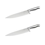 NIROSTA Ensemble de 2 Couteaux de chef 33 cm en inox Nirosta Star
