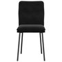 Voir la diapositive 4 : VIDAXL Chaises a manger lot de 4 Noir Velours