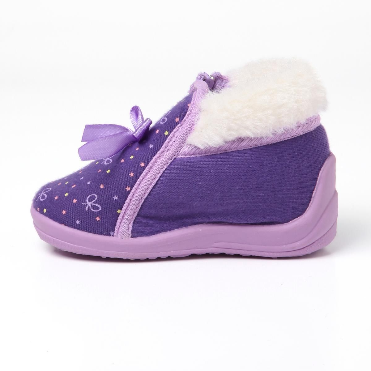 IN EXTENSO Chaussons fourrées zippés bébé fille