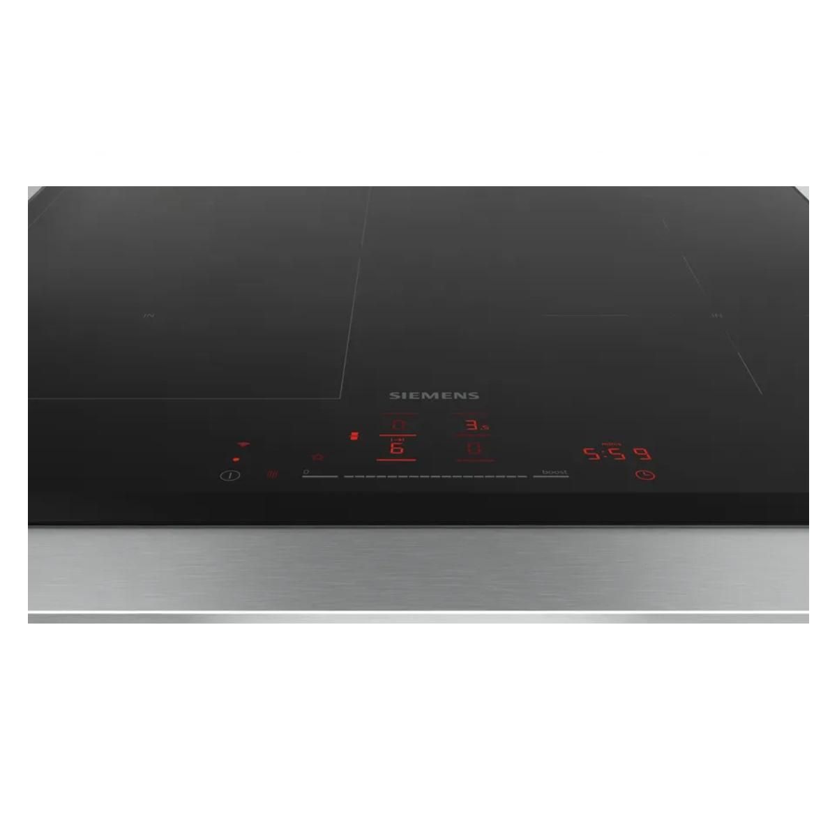 Siemens Table de cuisson induction 60cm 4 foyers 6900w noir - ED651HSB1E