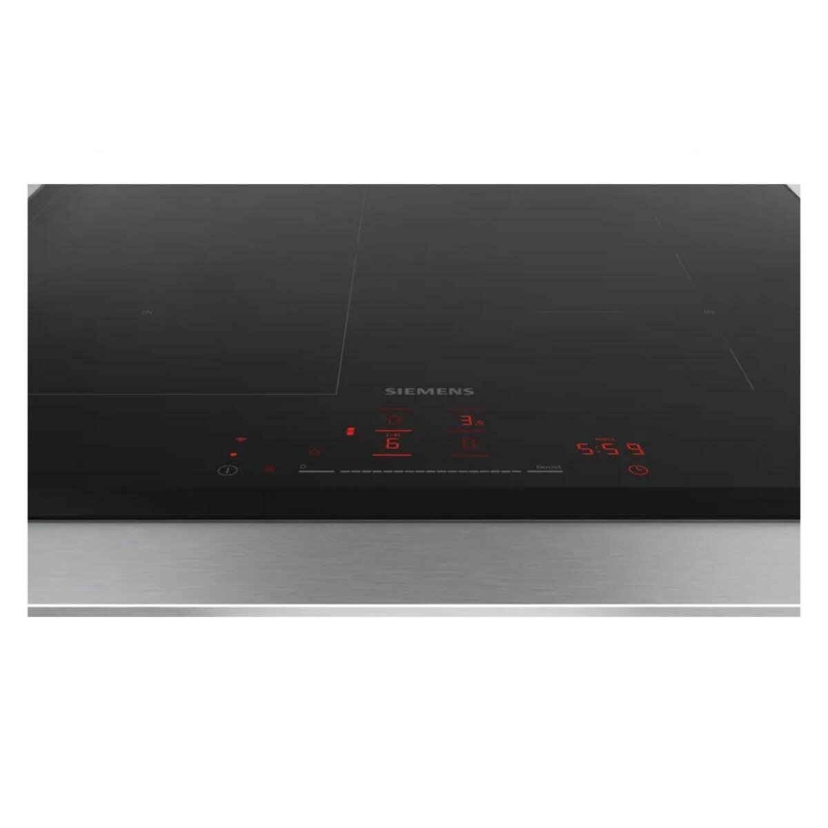 Siemens Table de cuisson induction 60cm 4 foyers 6900w noir - ED651HSB1E