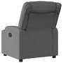 Voir la diapositive 3 : VIDAXL Fauteuil inclinable Gris foncé Tissu