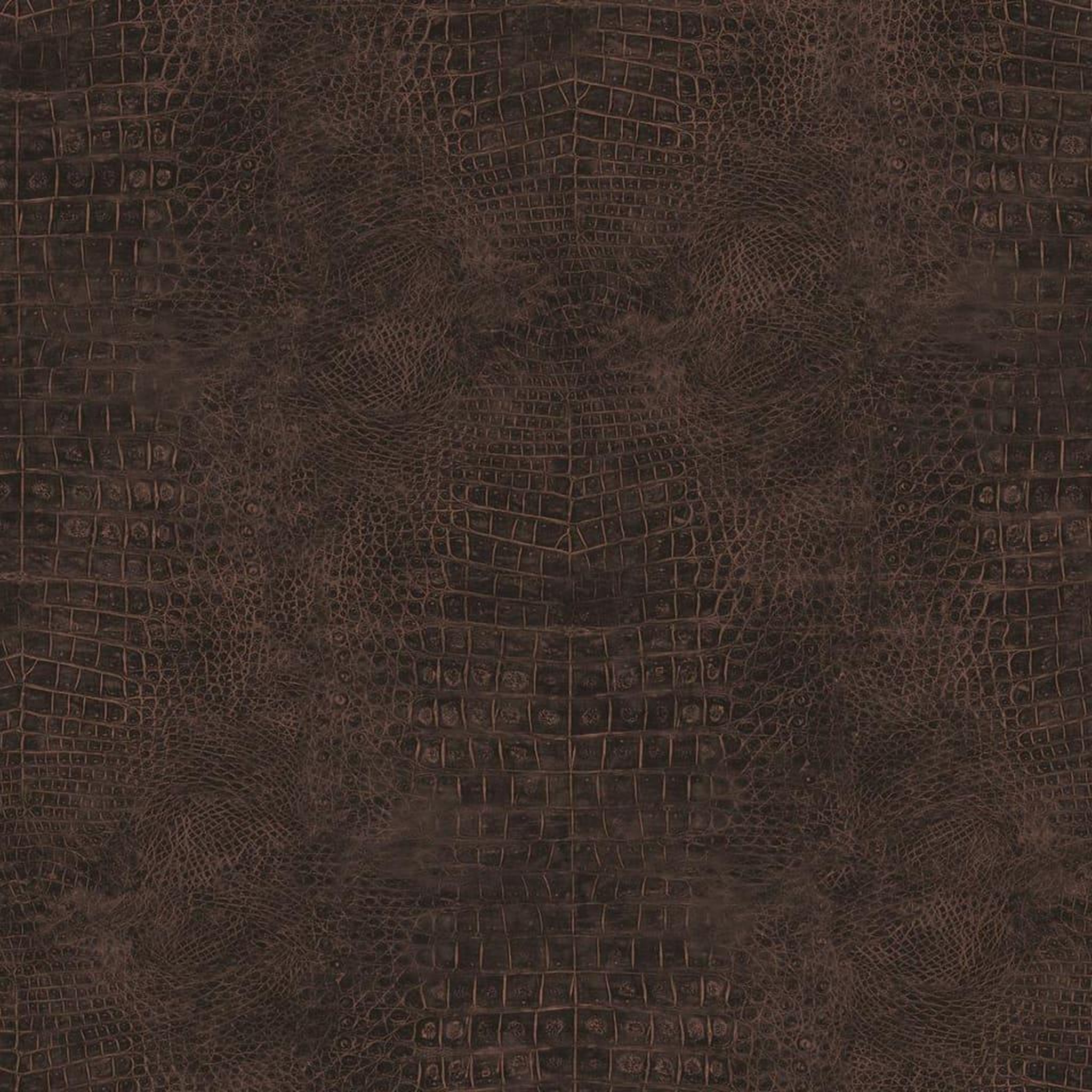 Voir la diapositive 2 : Noordwand Noordwand Papier peint Croco Marron
