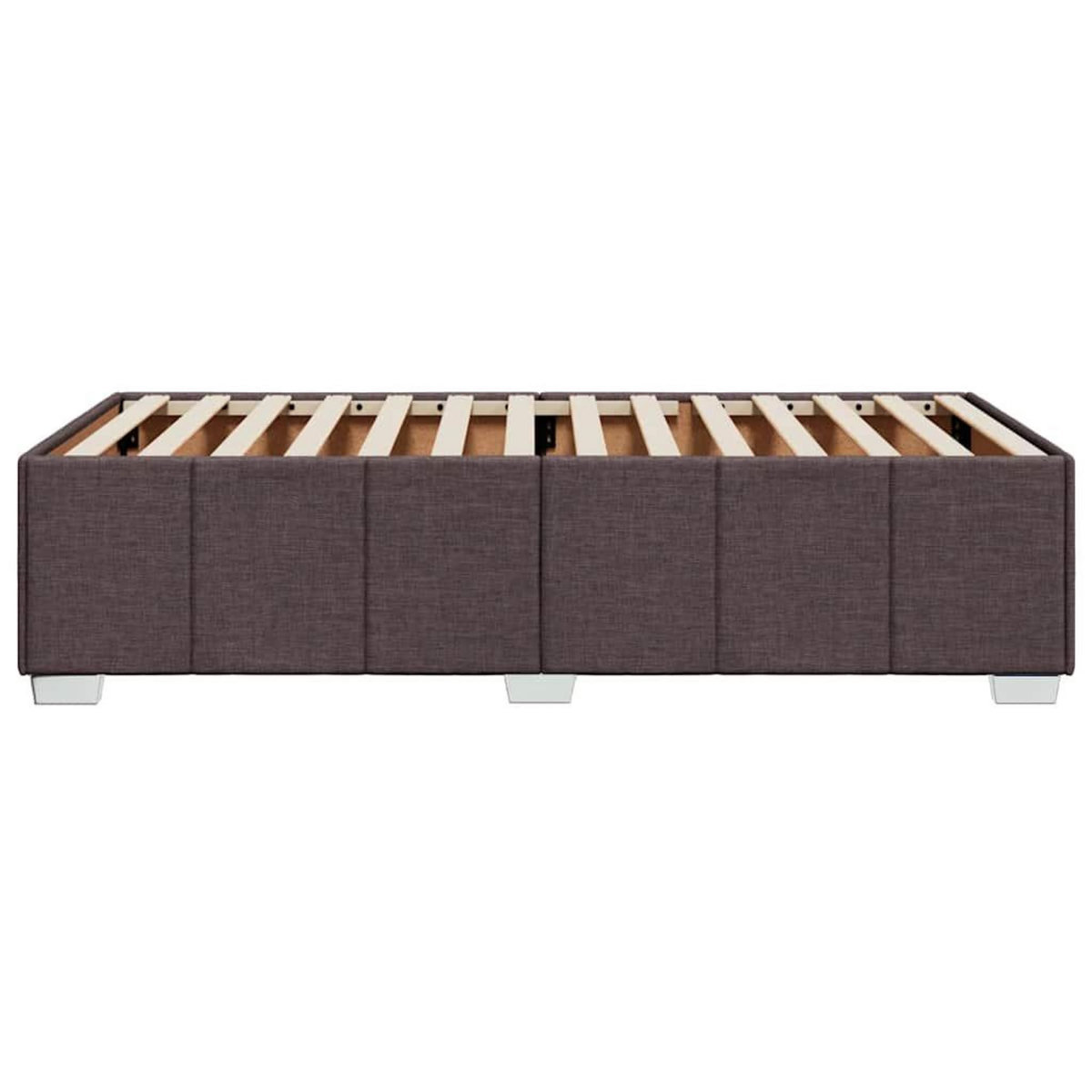 VIDAXL Cadre de lit sans matelas marron fonce 90x200 cm tissu