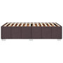 Voir la diapositive 5 : VIDAXL Cadre de lit sans matelas marron fonce 90x200 cm tissu