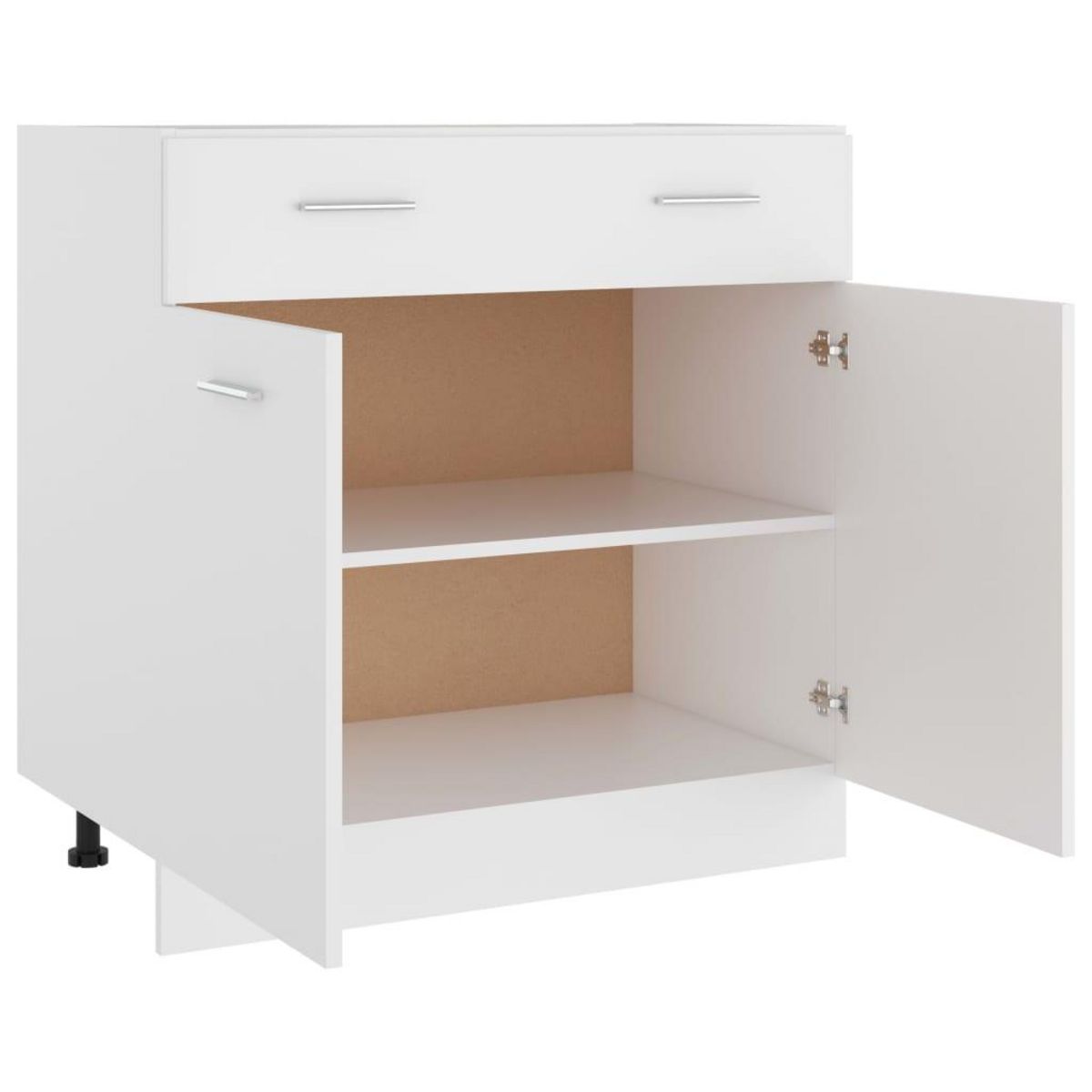 VIDAXL Armoire de plancher a tiroir Blanc 80x46x81,5cm Bois ingenierie