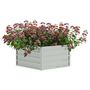 Voir la diapositive 3 : VIDAXL Lit sureleve de jardin 129x45 cm Acier galvanise Argente