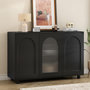 Voir la diapositive 4 : MERAX Buffet 3 porte(s) 0 tiroir(s) - 120 cm noir mdf