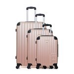 LES P'TITES BOMBES LPB LPB LUGGAGE - Set de 3 Valises MARIANNE 75 cm 4 Roues. Coloris disponibles : Beige