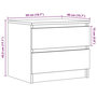 Voir la diapositive 6 : VIDAXL Table de chevet chene artisanal 50x40x43.5 cm bois d'ingenierie