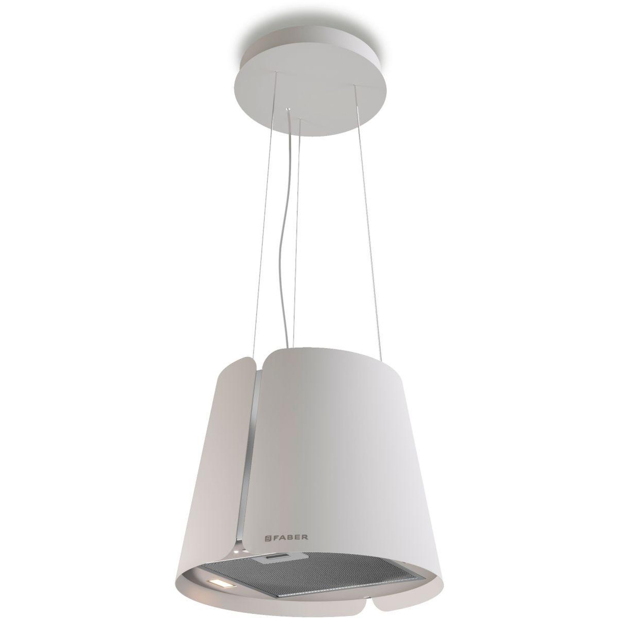 faber Hotte décorative îlot beat 430 blanc