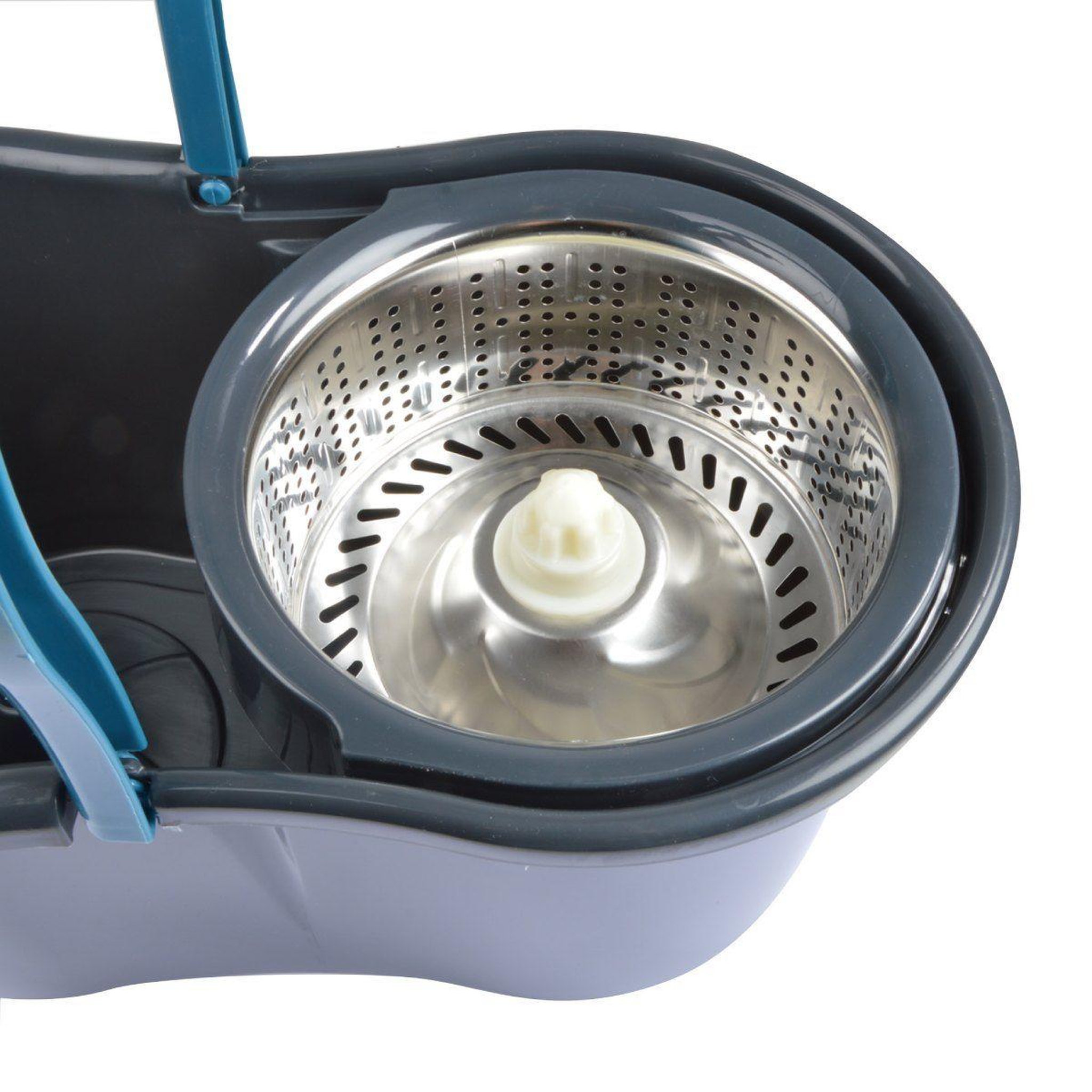 Voir la diapositive 3 : HOMEA Balai Essorage & Seau  Auto  12,5L Anthracite