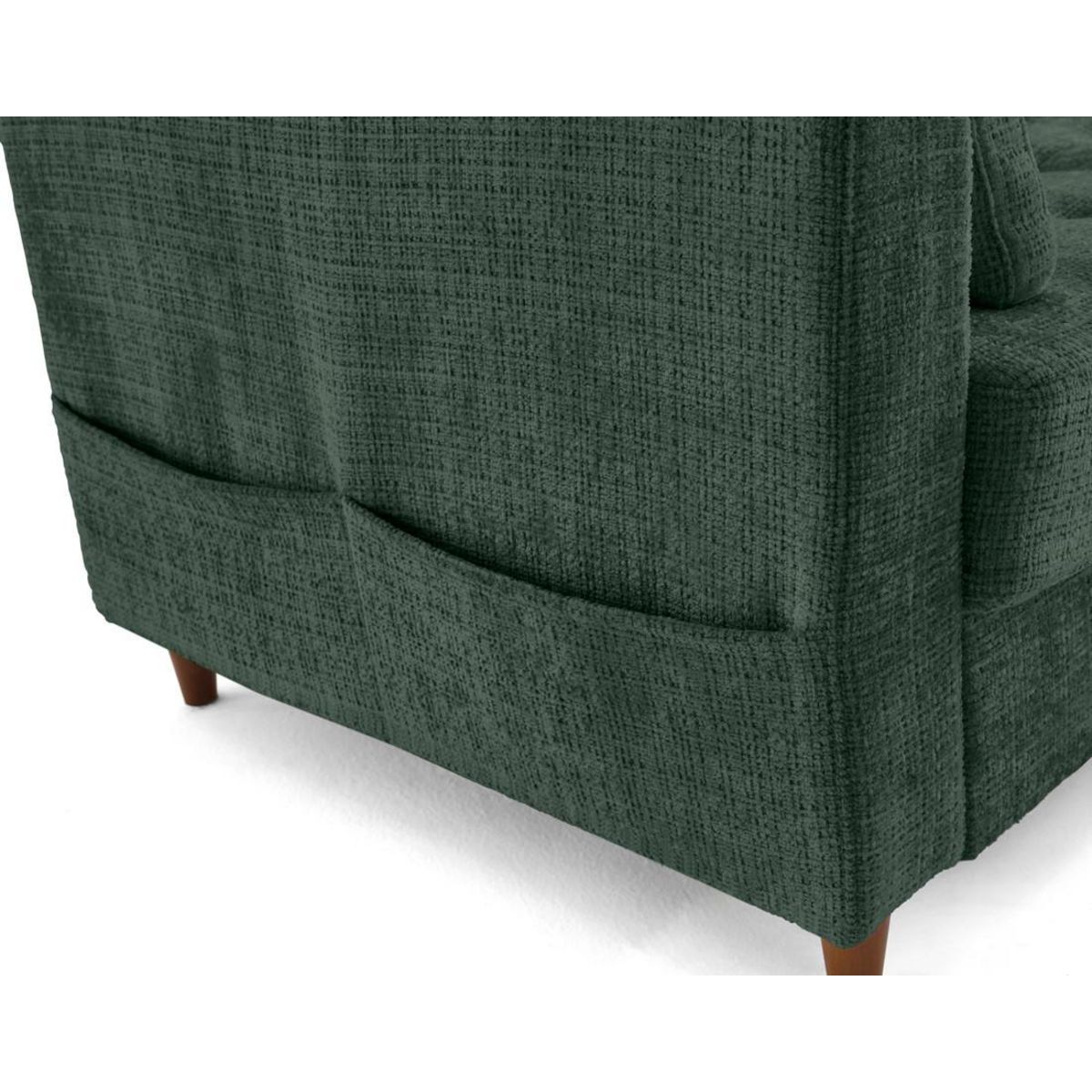 LISA DESIGN Anna - canapé d'angle droit 5 places convertible en velours texturé