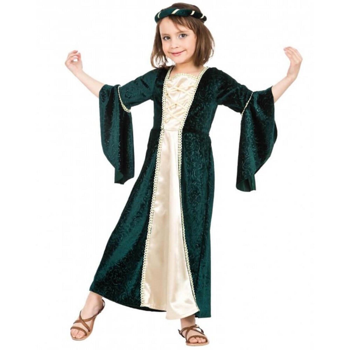 Acheter Déguisement Robe de reine Médiévale rouge 7/8 ans par