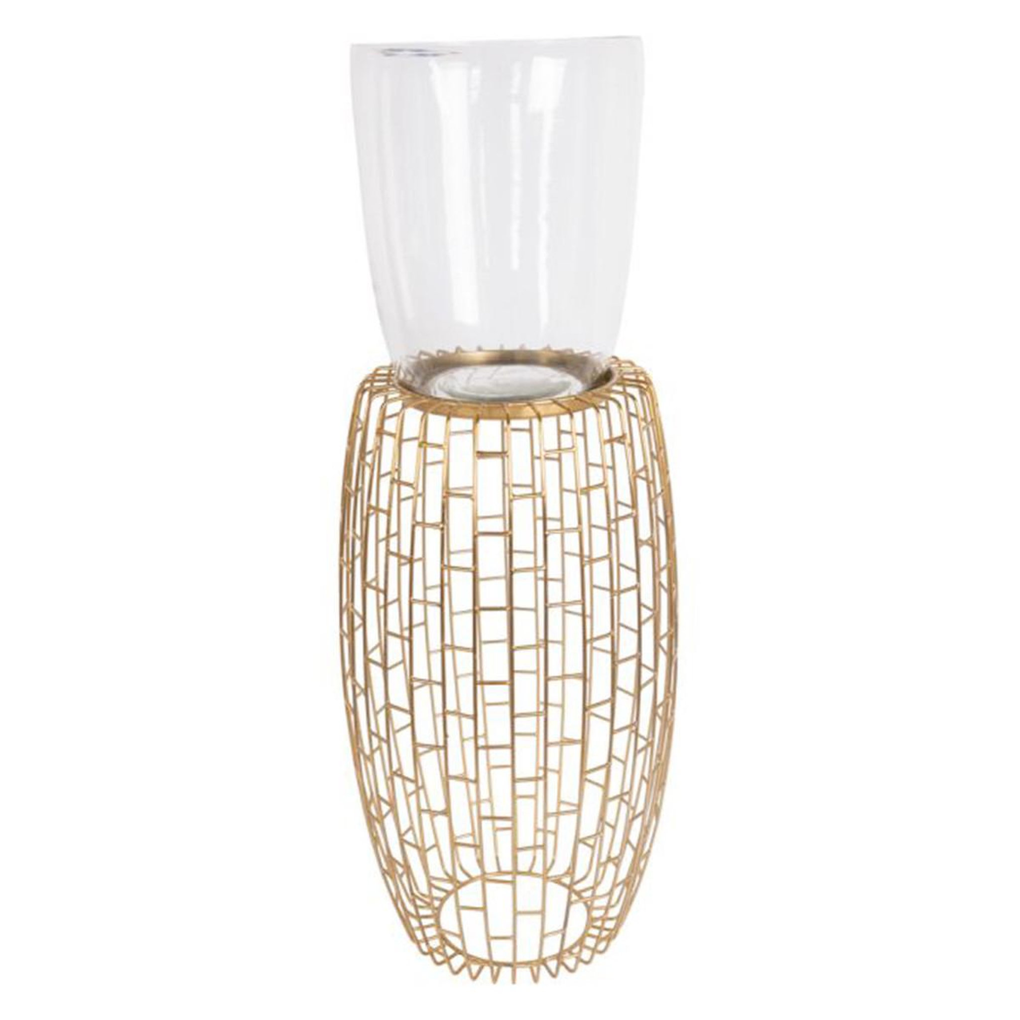 Paris Prix Bougeoir design rétro  malibu  73cm or