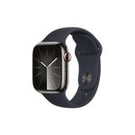 APPLE Montre connectée Serie 9 Cellular 41mm Acier/Graphite Minuit S/M