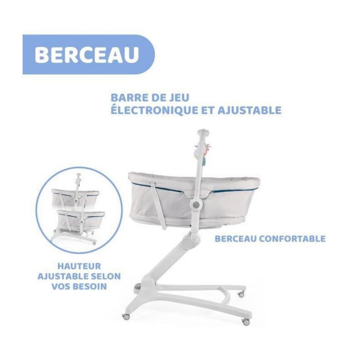 CHICCO Hamac pour Bébé Chicco BabyHug 4in1 Gris