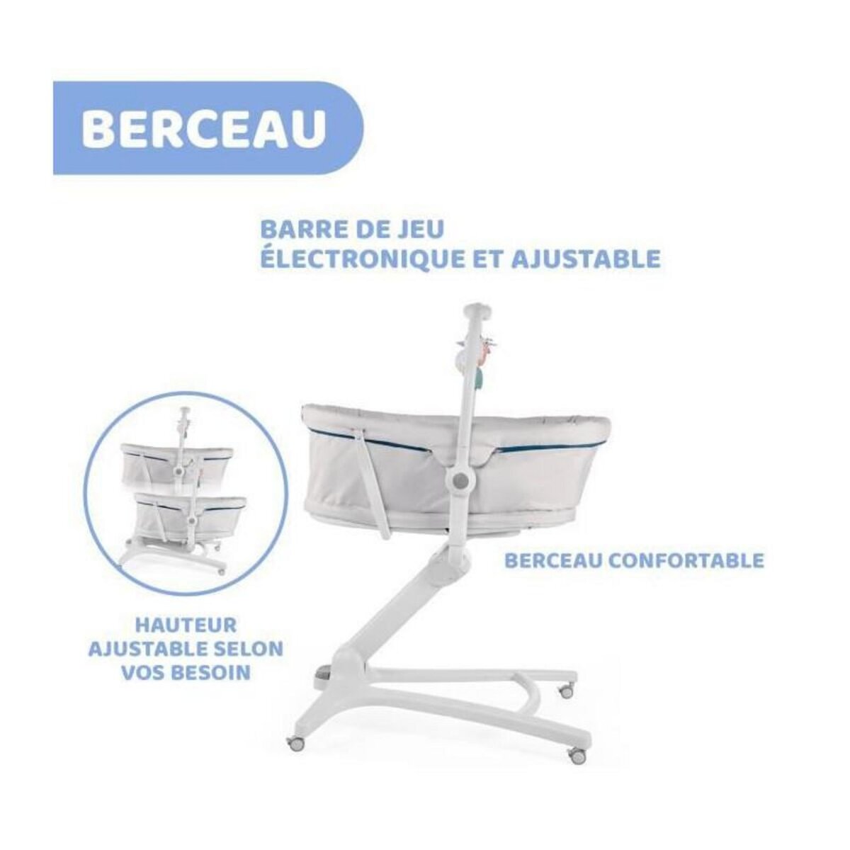 CHICCO Hamac pour Bébé Chicco BabyHug 4in1 Gris