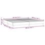 Voir la diapositive 6 : VIDAXL Cadre de lit sans matelas creme 200x200 cm tissu