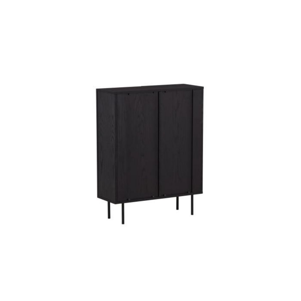 Paris Prix Buffet Design Nervuré  Bjorkon  103cm Noir