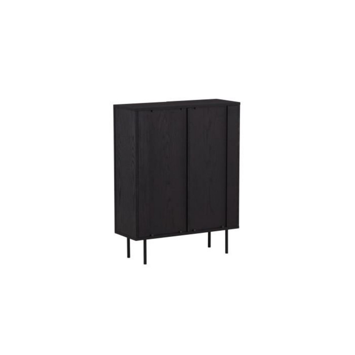 Paris Prix Buffet Design Nervuré  Bjorkon  103cm Noir