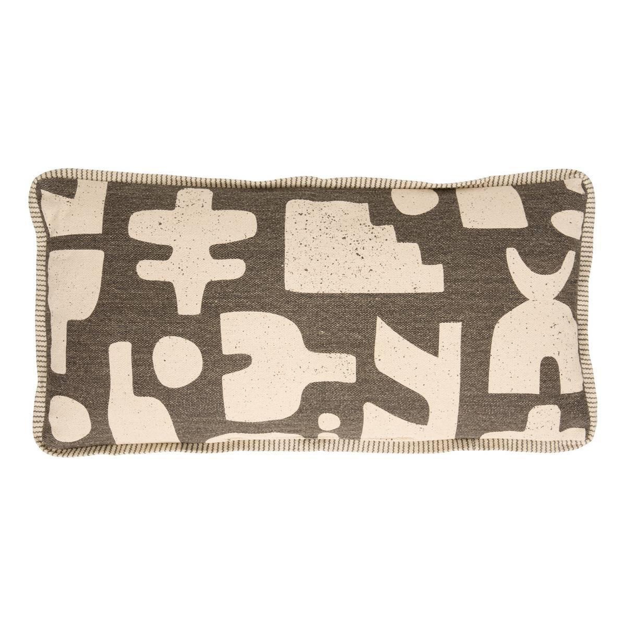 ATMOSPHERA Coussin de Sol en Coton  Nyero  40x80cm Kaki