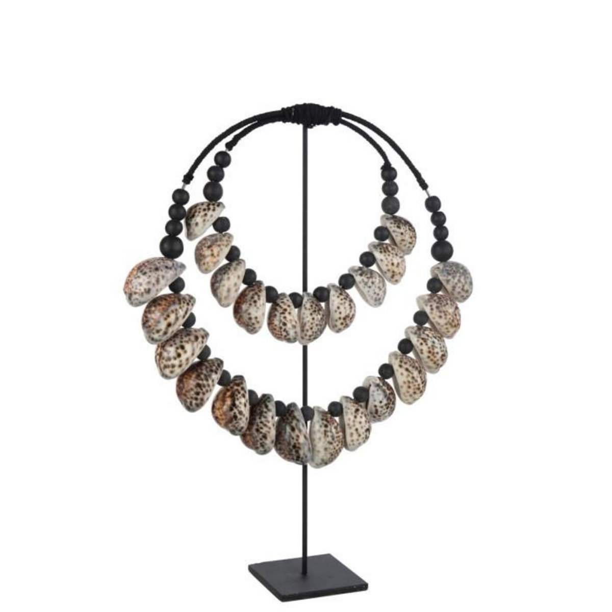 Paris Prix Décoration sur Pied  Coquillages  60cm Noir