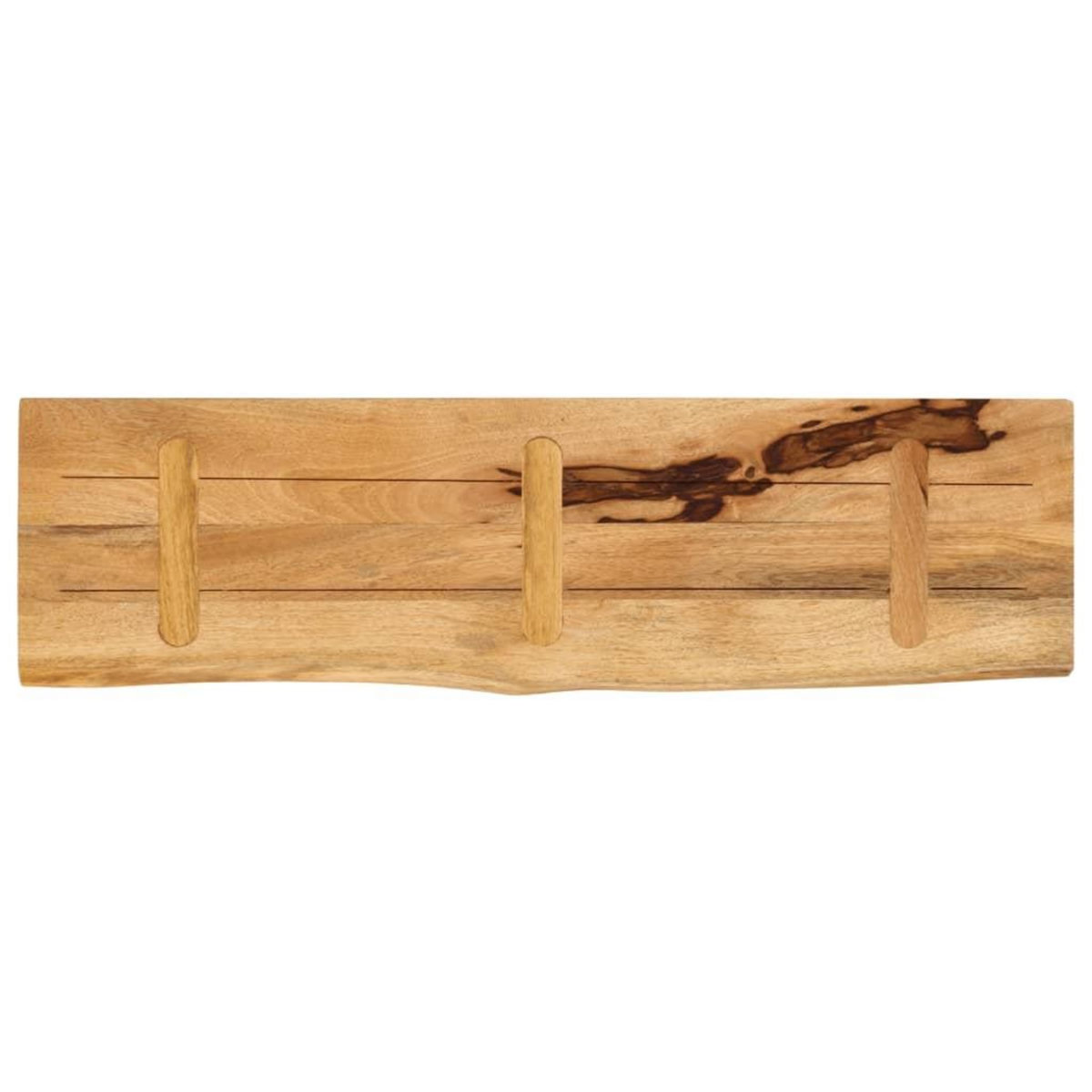 VIDAXL Dessus de table 100x30x3,8cm bord vif bois massif manguier brut
