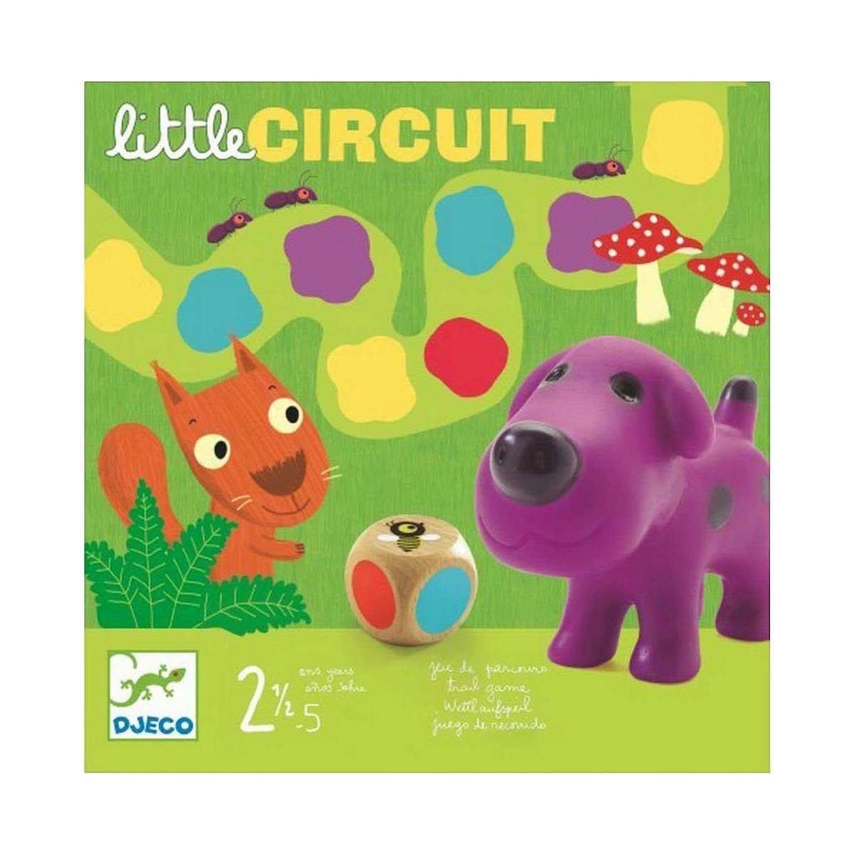 Djeco Jeu de société Djeco Little Circuit multicolore