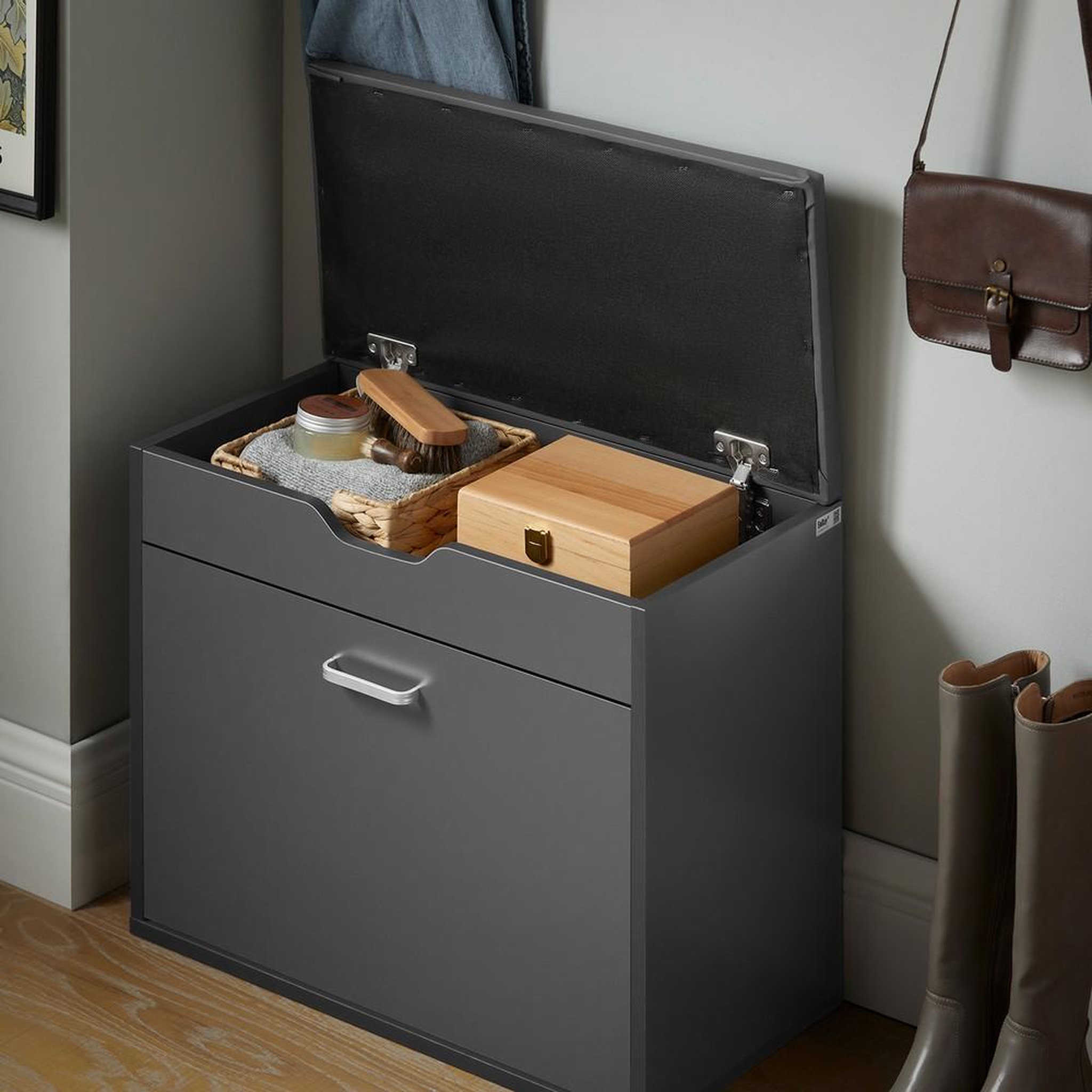 Voir la diapositive 4 : SOBUY SoBuy - Banc de Rangement à Chaussures avec Un Tiroir - Moderne - FSR95